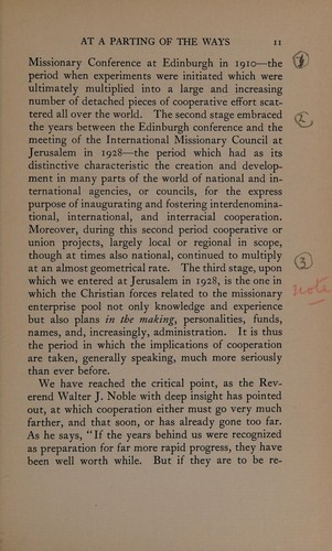 Cover for Cooperation and the world mission