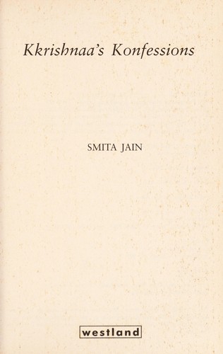 Cover for Kkrishnaa's konfessions