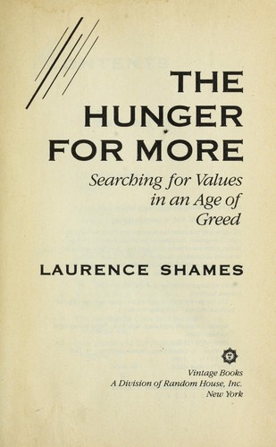 Cover for The hunger for more