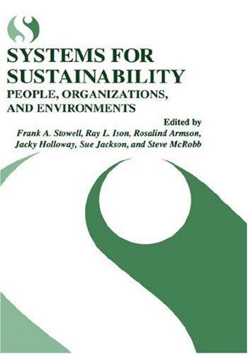 Cover for Systems for Sustainability