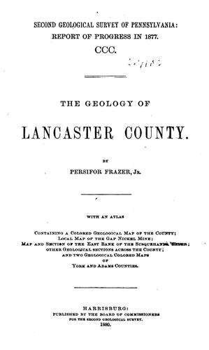Cover for The Geology of Lancaster County