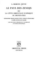 Cover for Le pays des Zendjs