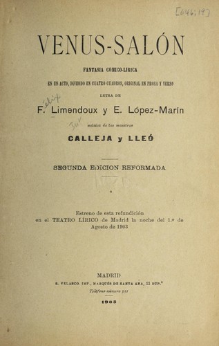 Cover for Venus-salón