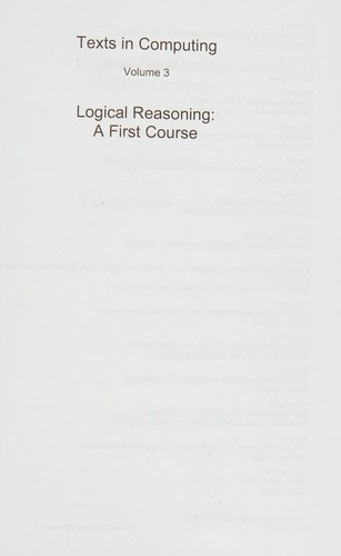 Cover for Logical reasoning