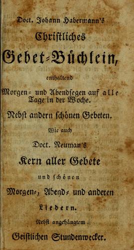 Cover for Das Kleine Gebetbuch