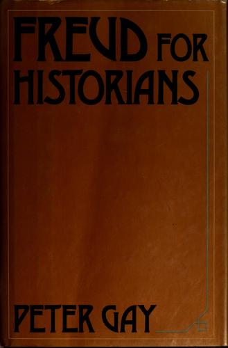 Cover for Freud for historians