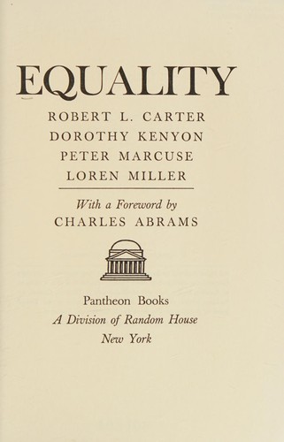 Cover for Equality
