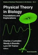 Cover for Physical theory in biology