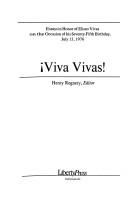Cover for Viva Vivas!