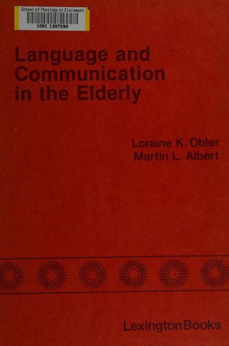Cover for Language and communication in the elderly