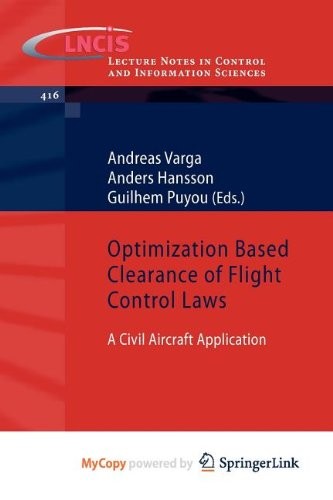 Cover for Optimization Based Clearance of Flight Control Laws