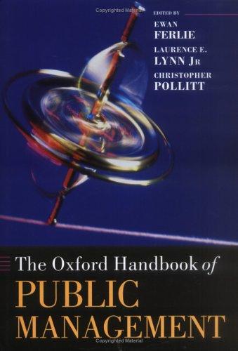 Cover for The Oxford handbook of public management