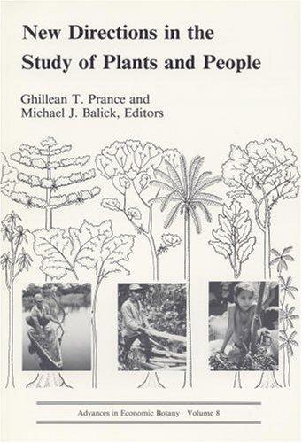 Cover for New directions in the study of plants and people