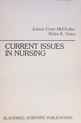 Cover for Current issues in nursing