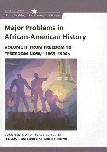 Cover for Major Problems in African-American History