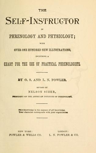 Cover for The self-instructor in phrenology and physiology