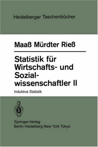 Cover for Statistik für Wirtschafts- und Sozialwissenschaftler II