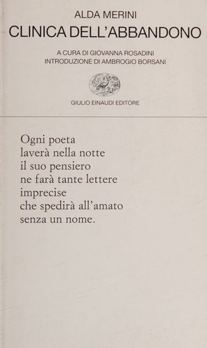 Cover for Clinica dell'abbandono