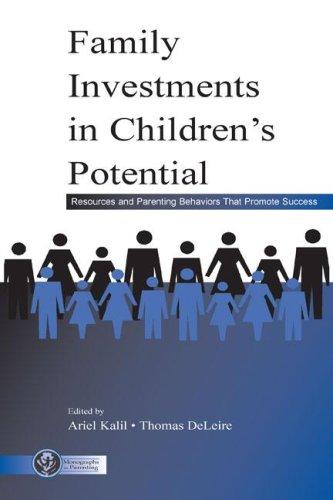 Cover for Family investments in children's potential