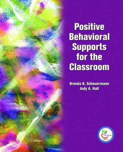 Cover for Positive Behavioral Supports for the Classroom