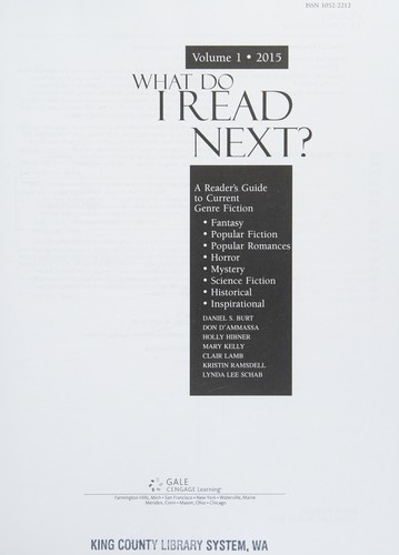 Cover for What do i read next?