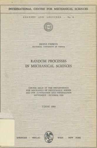 Cover for Random Processes in Mechanical Sciences