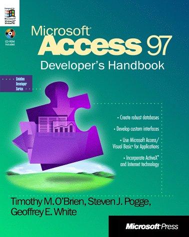 Cover for Microsoft Access 97 developer's handbook