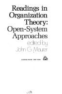 Cover for Readings in organization theory: open-system approaches.