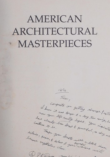 Cover for American architectural masterpieces