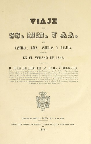 Cover for Viaje de SS. MM. y AA. por Castilla, Leon, Asturias y Galicia