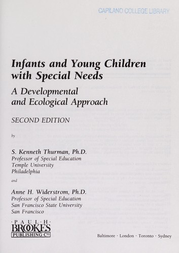 Cover for Infants and young children with special needs