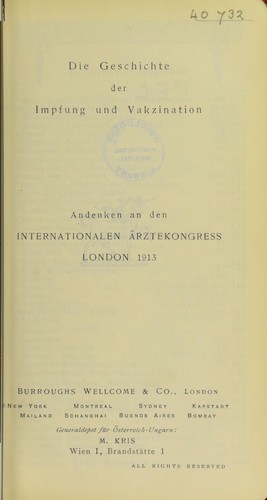 Cover for Die Geschichte der Impfung und Vakzination