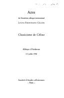 Cover for Classicisme de Céline