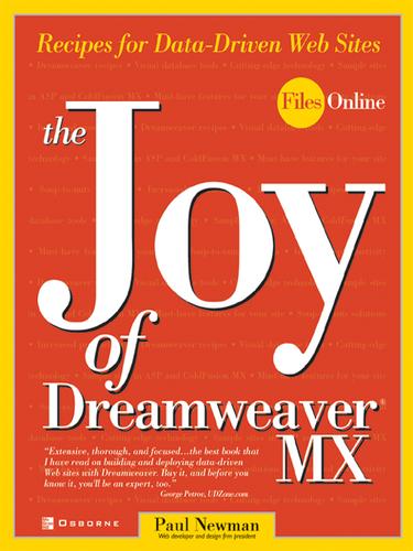 Cover for The Joy of Dreamweaver® MX