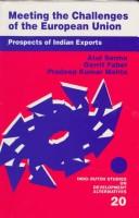 Cover for Meeting the challenges of the European Union