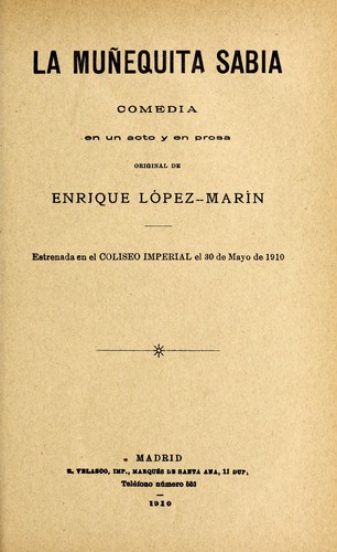 Cover for La muñequita sabia