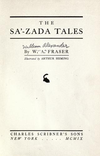 Cover for The Sa'-zada tales