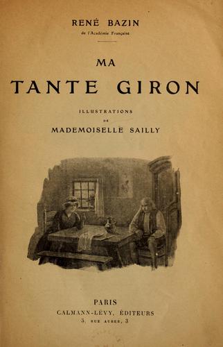 Cover for Ma tante Giron