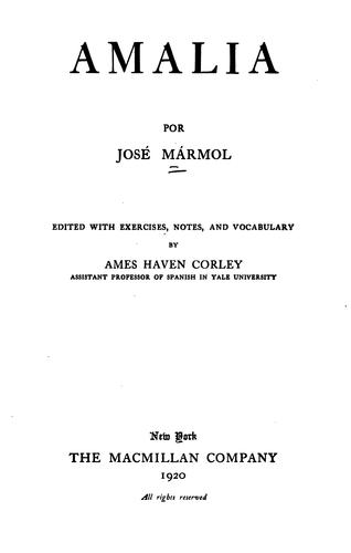 Cover for Amalia