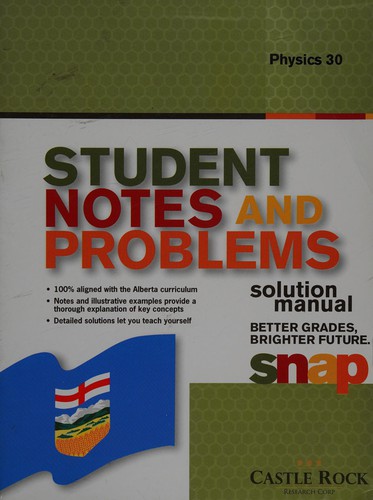 Cover for Student notes and problems