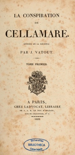 Cover for La Conspiration de Cellamare
