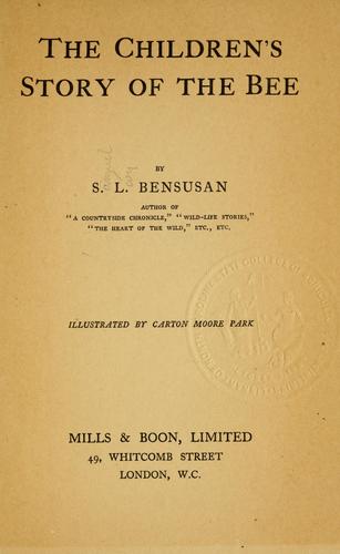 Cover for children's story of the bee.