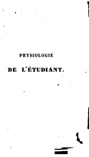 Cover for Physiologie de l'étudiant