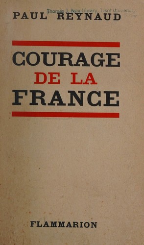 Cover for Courage de la France