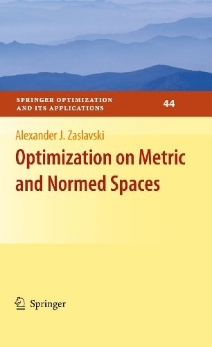 Cover for Optimization on Metric and Normed Spaces
