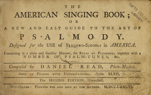 Cover for The American singing book, or a new and easy guide to the art of Psalmody