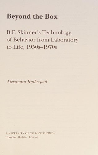 Cover for Beyond the box