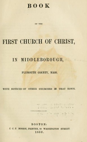 Cover for Book of the First Church of Christ