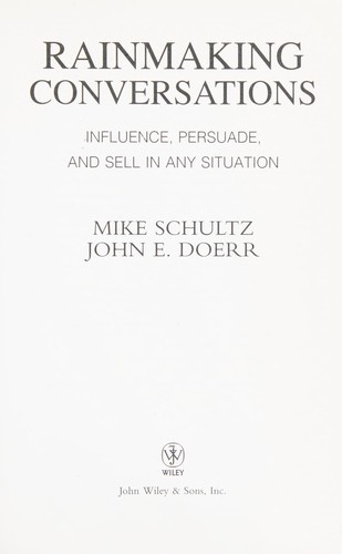 Cover for Rainmaking conversations