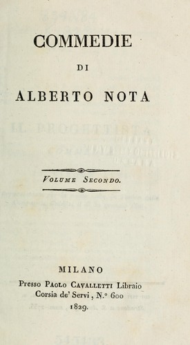 Cover for Commedie